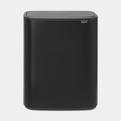 Brabantia Bo Touch Bin afvalemmer 60 liter met kunststof binnenemmer Matt Black