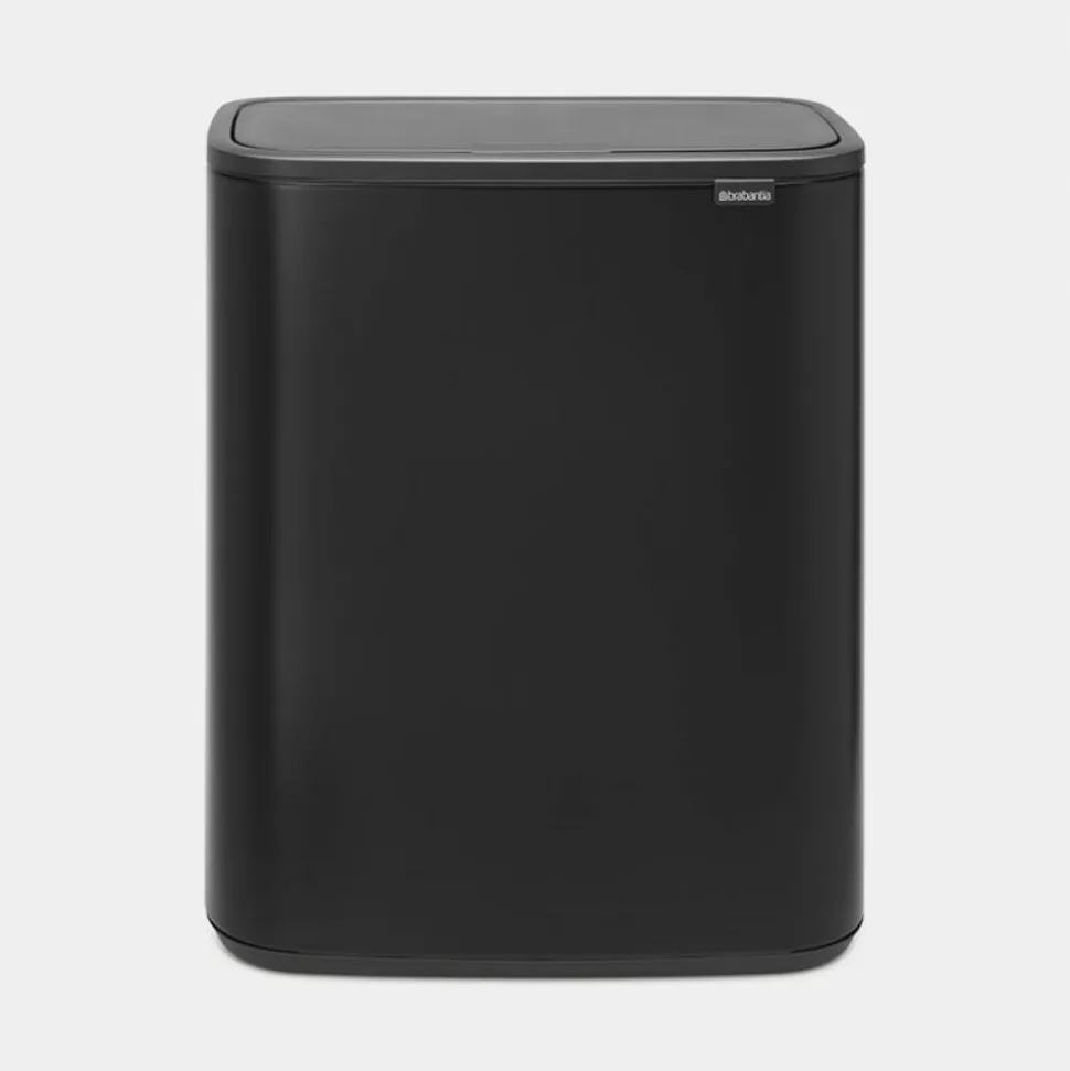 Brabantia Bo Touch Bin afvalemmer 60 liter met kunststof binnenemmer Matt Black