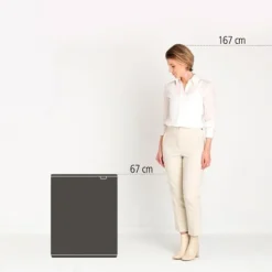 Brabantia Bo Touch Bin afvalemmer 60 liter met kunststof binnenemmer Matt Black