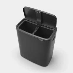 Brabantia Bo Touch Bin Hi 2x30 liter Zwart