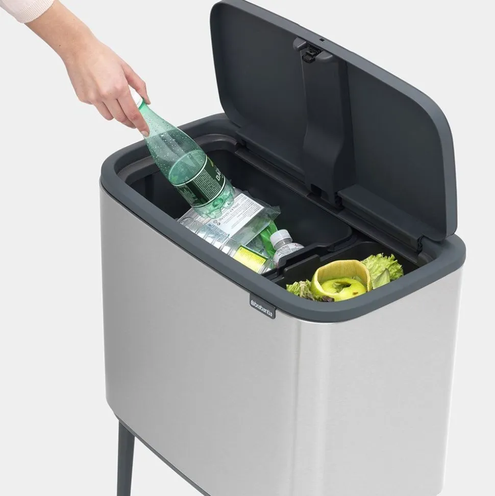 Brabantia Bo Touch Bin 11+23L Matt Steel Fingerprint Proof