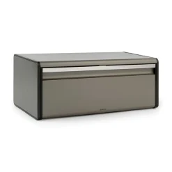 Brabantia Broodtrommel met klep deksel Platinum