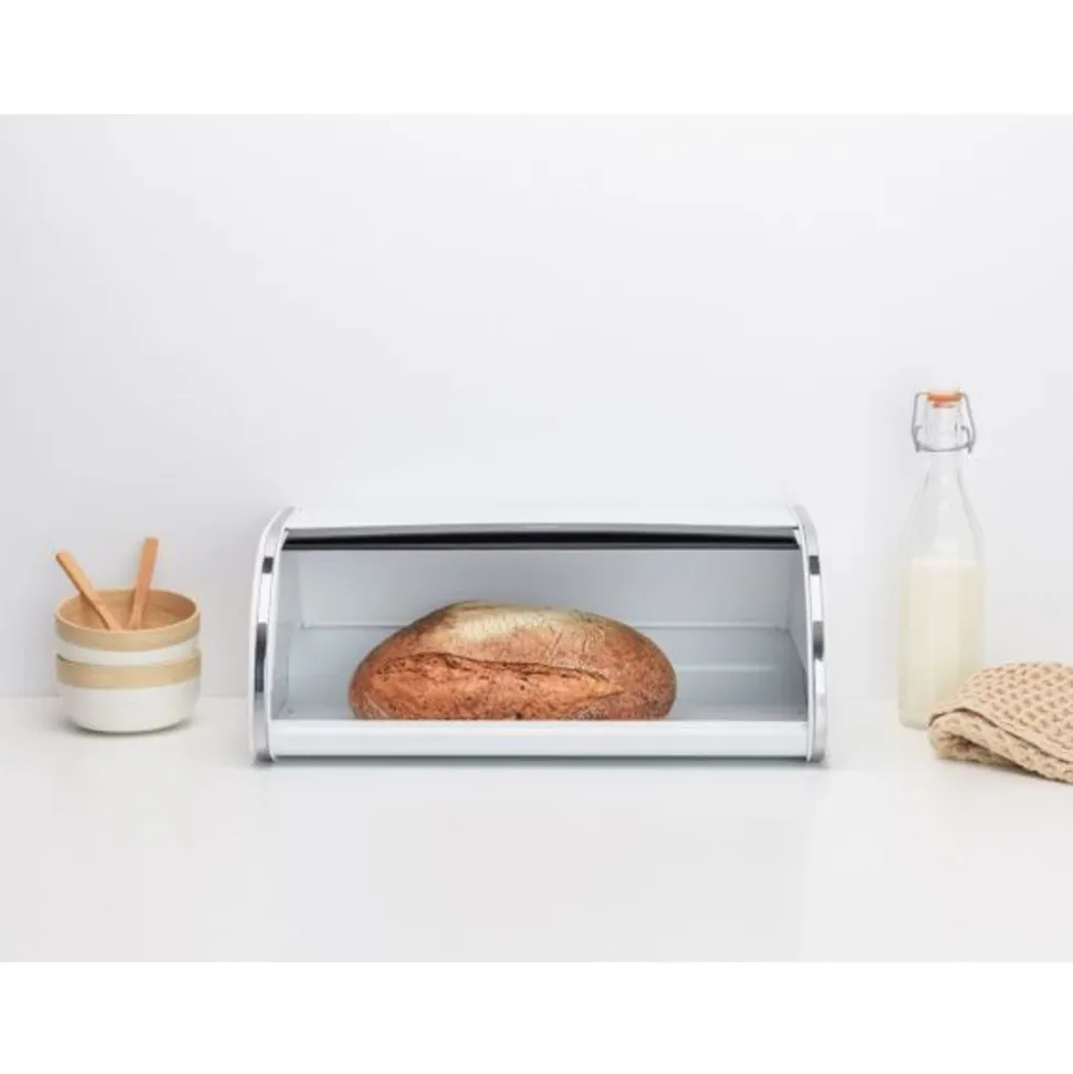 Brabantia Broodtrommel met schuifdeksel White