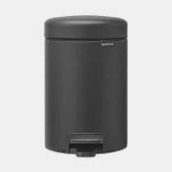 Brabantia NewIcon pedaalemmer 3 liter met kunststof binnenemmer Mineral Infinite Grey