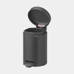 Brabantia NewIcon pedaalemmer 3 liter met kunststof binnenemmer Mineral Infinite Grey