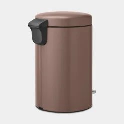 Brabantia NewIcon pedaalemmer 12 liter met kunststof binnenemmer Satin Taupe