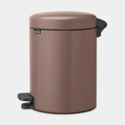 Brabantia NewIcon pedaalemmer 5 liter met kunststof binnenemmer Satin Taupe