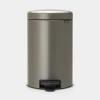 Brabantia NewIcon Pedaalemmer 12L Platinum