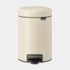 Brabantia NewIcon pedaalemmer 3 liter met kunststof binnenemmer Soft Beige