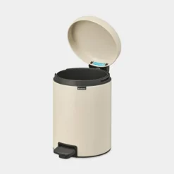 Brabantia NewIcon pedaalemmer 5 liter met kunststof binnenemmer Soft Beige