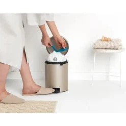 Brabantia NewIcon Pedaalemmer 5L Champagne