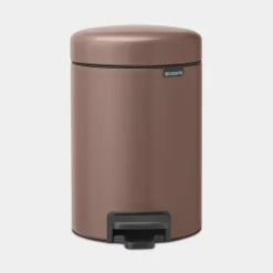 Brabantia NewIcon pedaalemmer 3 liter met kunststof binnenemmer Satin Taupe