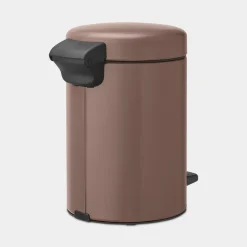 Brabantia NewIcon pedaalemmer 3 liter met kunststof binnenemmer Satin Taupe