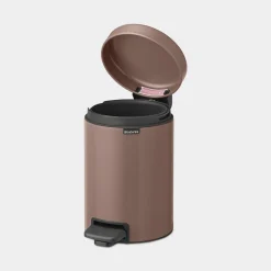 Brabantia NewIcon pedaalemmer 3 liter met kunststof binnenemmer Satin Taupe