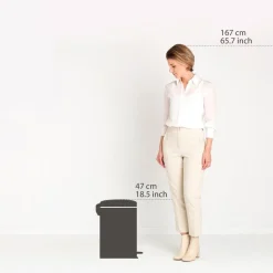 Brabantia NewIcon pedaalemmer 20 liter met kunststof binnenemmer Jade Green