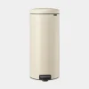 Brabantia NewIcon pedaalemmer 30 liter met kunststof binnenemmer Soft Beige