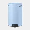 Brabantia NewIcon pedaalemmer 3 liter met kunststof binnenemmer Dreamy Blue