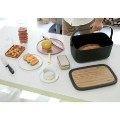 Brabantia Nic Broodtrommel Dark Grey