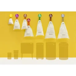 Brabantia PerfectFit afvalzakken met trekbandsluiting, dispenser pack Code O, 30L, 40 stuks