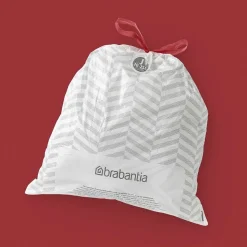 Brabantia PerfectFit afvalzakken met trekbandsluiting, dispenser pack Code J, 20-25L, 40 stuks