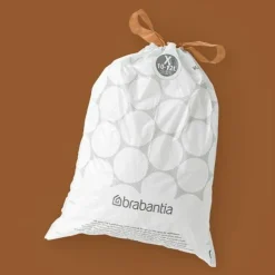 Brabantia PerfectFit afvalzakken met trekbandsluiting, dispenser pack Code X, 10-12L, 40 stuks / pcs
