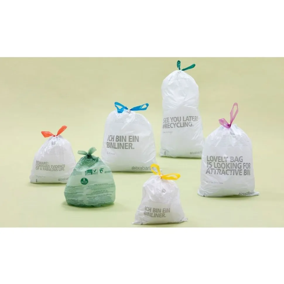 Brabantia PerfectFit afvalzakken met trekbandsluiting, dispenser pack Code D, 15-20L, 40 stuks / pcs
