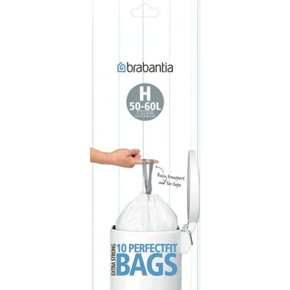 Brabantia PerfectFit Vuilzakken Met smartflix sluiting 10 zakken, 50l 246784