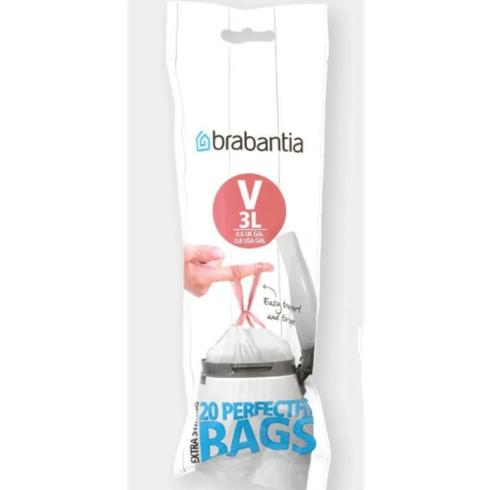 Brabantia PerfectFit Vuilniszakken Code V (3L) 20st