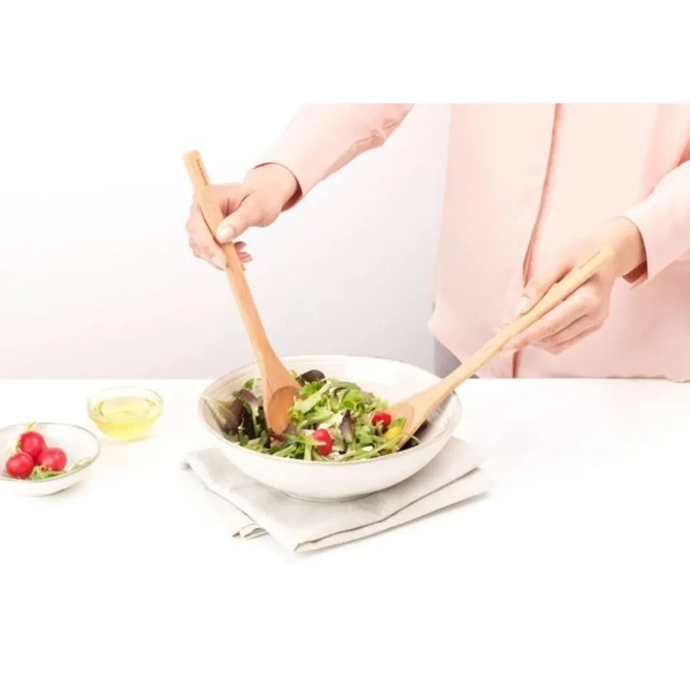 Brabantia Profile Beukenhouten slabestek 30,4cm set van 2