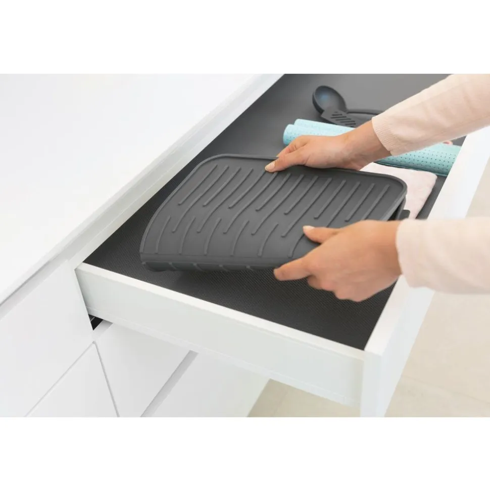 Brabantia SinkSide Afdruipmat Silicone 44x32cm Dark Grey