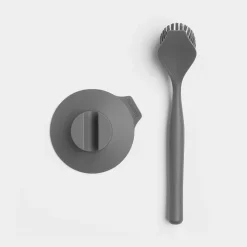 Brabantia SinkSide Afwasborstel met zuignaphouder Dark Grey