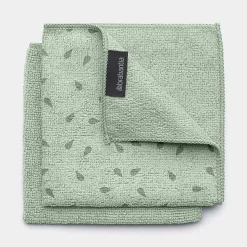 Brabantia SinkSide schoonmaakdoekjes microvezel 30 x 30 cm, set van 3 Jade Green