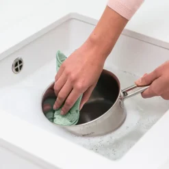 Brabantia SinkSide schoonmaakdoekjes microvezel 30 x 30 cm, set van 3 Jade Green