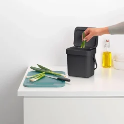 Brabantia Sort & go Afvalemmer 3L Grey