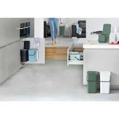 Brabantia Sort & Go Afvalemmer 25L Grey