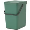 Brabantia Sort & Go Afvalemmer 25L Fir Green