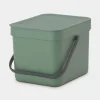 Brabantia Sort & Go afvalemmer 6 liter Fir Green