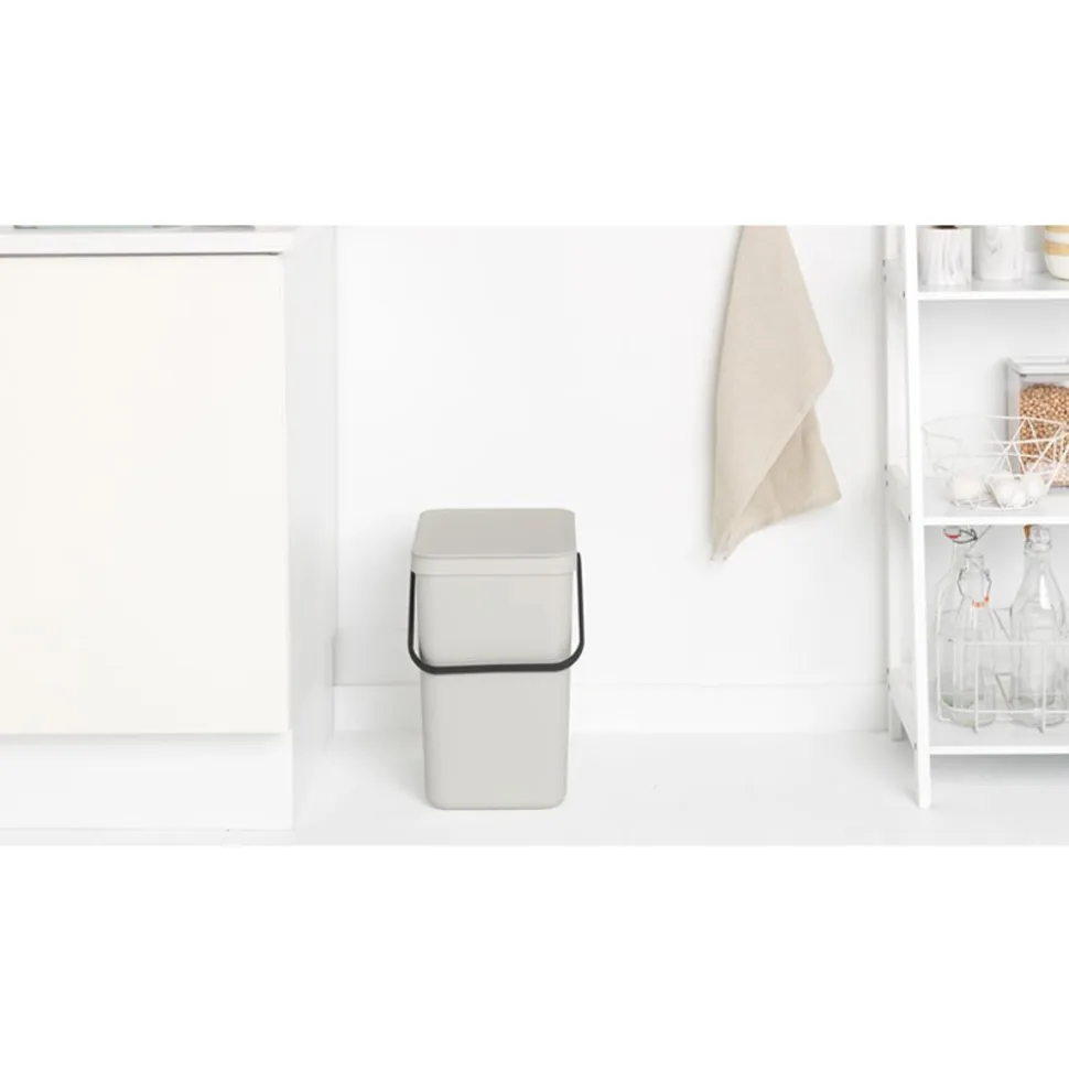 Brabantia Sort & Go afvalemmer 25 liter Light Grey