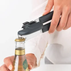 Brabantia Tasty+ Blikopener plus flesopener Dark grey