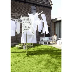 Brabantia Topspinner 50m + grondanker Metallic Grey