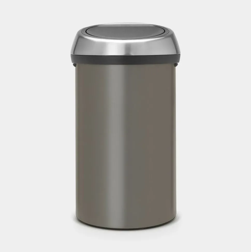 Brabantia Touch Bin afvalemmer 60 liter Platinum / Matt Steel Fingerprint Proof