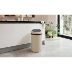 Brabantia Touch Bin afvalemmer 60 liter Soft Beige