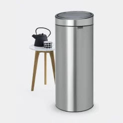 Brabantia Touch Bin New 30L Matt Steel Fingerprint Proof