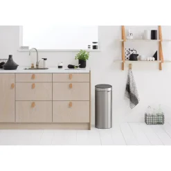 Brabantia Touch Bin New 30L Matt Steel Fingerprint Proof