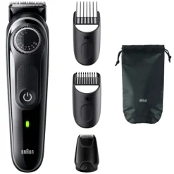 Braun Baardtrimmer 3 BT3440 met precisiewiel, 4 stylingtools, 80 min gebruikstijd, grijs