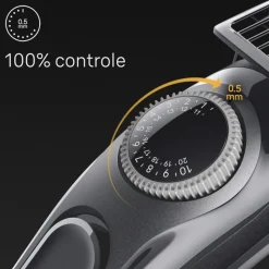 Braun Baardtrimmer 3 BT3440 met precisiewiel, 4 stylingtools, 80 min gebruikstijd, grijs