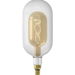 Calex SUNDSVALL LED FUSION BUISLAMP DG150GD 220-240V 3W 240LM E27 HELDER/GOUD 2200K DIMBAAR (2101001400)
