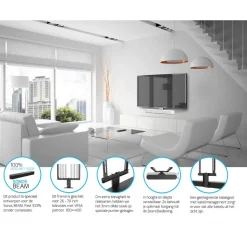 Cavus Soundbar Frame voor Sonos Beam Wit