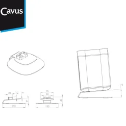 Cavus Tafelstandaard voor Sonos One [SL] wit