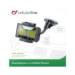 Cellularline Autohouder pilot techno dualfix zwart